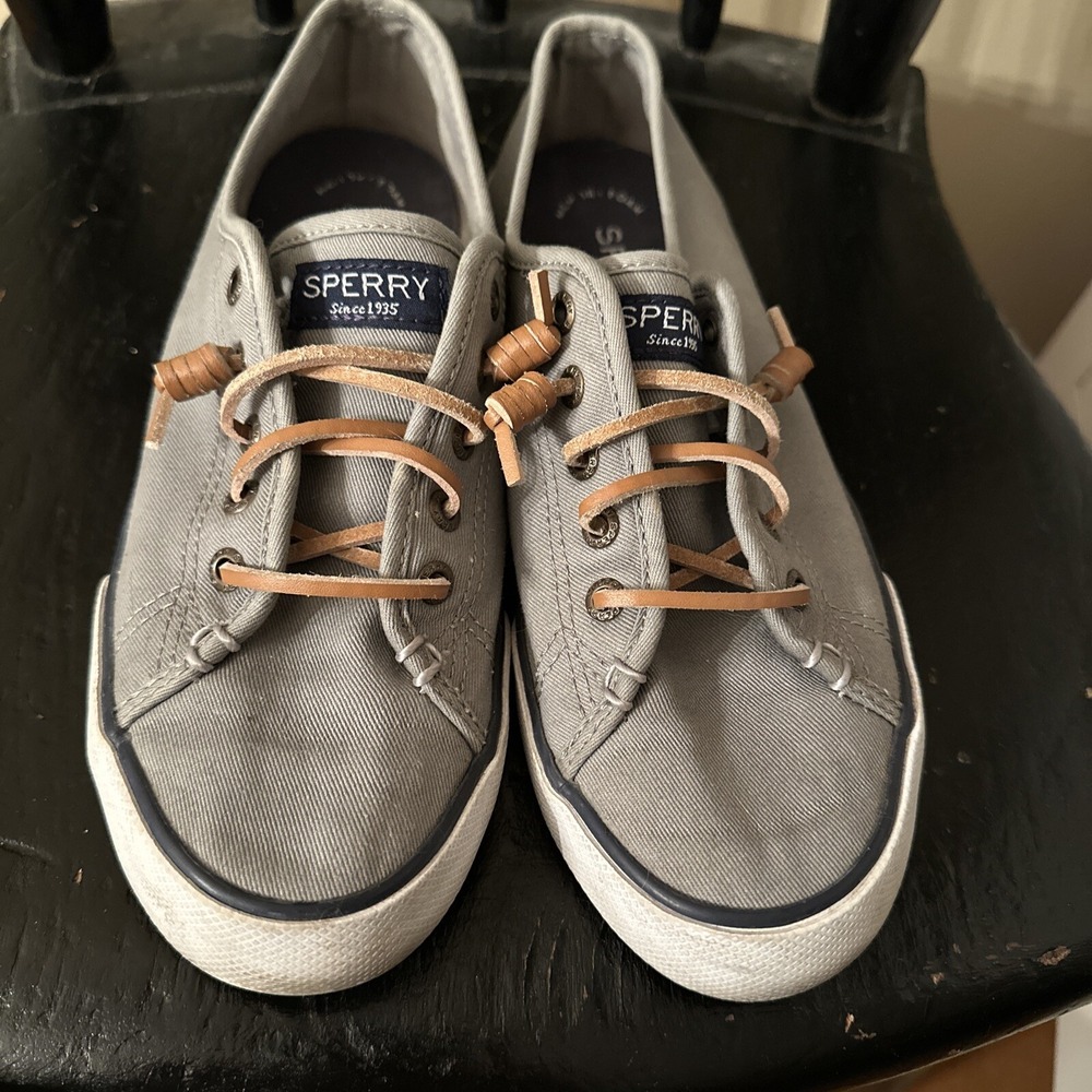 Sperry Top Sider Women Shoes Casual Sneakers Gray Color STS95729 Size 6.5 M